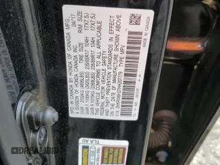 2017 Honda CR-V LX z VIN 2HKRW6H37HH207779, wystawiony jako Copart lot #60102965 z przebiegiem 108 894 mil mil oraz Szkoda całkowita • Salvage title. Historia ofert i sprzedaży dostępna na DreamBid. Obrazek 13.