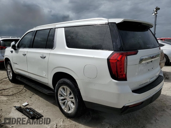 2022 GMC Yukon XL SLT with VIN 1GKS1GKD2NR167076, listed as a Copart auction lot 74606914 with 43,208 mi miles and Non Repairable. Bid and sale history available at carsss.com. Image 2.