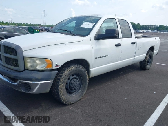 2005 Dodge 2500 SLT z VIN 3D7KR28C55G740676, wystawiony jako IAAI lot #42430112 z przebiegiem Nie podano mil oraz . Historia ofert i sprzedaży dostępna na DreamBid. Obrazek 2.