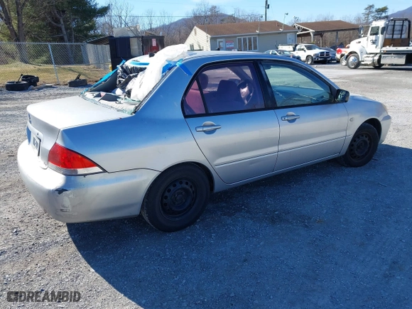 2004 Mitsubishi Lancer ES with VIN JA3AJ26E64U035168, listed as a IAAI auction lot 41625806 with 176,232 mi miles. Bid and sale history available at carsss.com. Image 4.