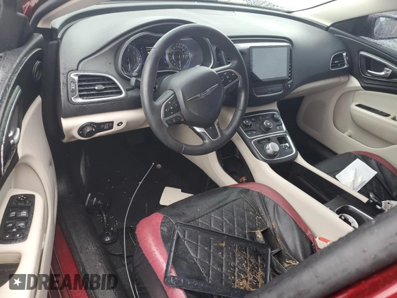 2015 Chrysler 200 Limited with VIN 1C3CCCAB8FN743396, listed as a Copart auction lot 58842815 with 59,714 mi miles and Salvage title. Bid and sale history available at DreamBid. Image 8.