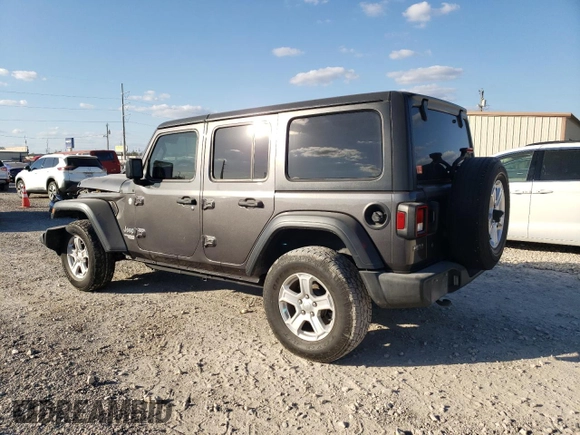 2018 Jeep Wrangler Unlimited Sport S z VIN 1C4HJXDG0JW179767, wystawiony jako Copart lot #77368014 z przebiegiem 66 156 mil mil oraz Szkoda całkowita • Salvage title. Historia ofert i sprzedaży dostępna na DreamBid. Obrazek 2.