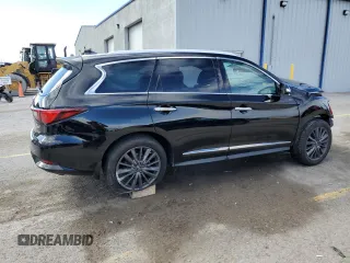 2020 Infiniti QX60 LUXE with VIN 5N1DL0MN8LC526339, listed as a Copart auction lot 47597415 with 101,540 mi miles and Salvage Title. Bid and sale history available at carsss.com. Image 3.