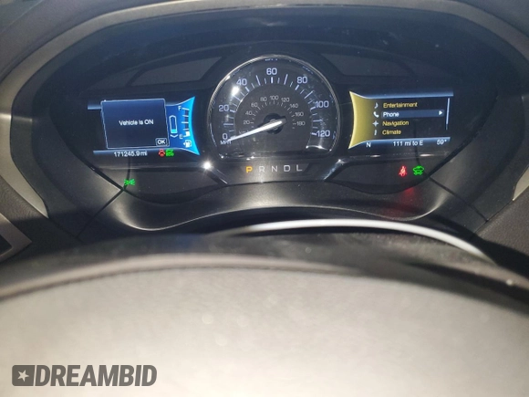 2016 Lincoln MKZ Hybrid with VIN 3LN6L2LU7GR606235, listed as a Copart auction lot 45915385 with 171,245 mi miles and Salvage Title. Bid and sale history available at carsss.com. Image 9.