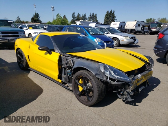 2012 Chevrolet Corvette Z16 Grand Sport 3LT with VIN 1G1YW2DWXC5103924, listed as a Copart auction lot 52947145 with 42,870 mi miles and Salvage title. Bid and sale history available at DreamBid. Image 4.