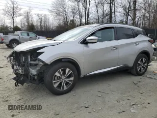 2021 Nissan Murano SV with VIN 5N1AZ2BS3MC125952, listed as a Copart auction lot 47407405 with 65,637 mi miles and Salvage title. Bid and sale history available at DreamBid. Image 1.