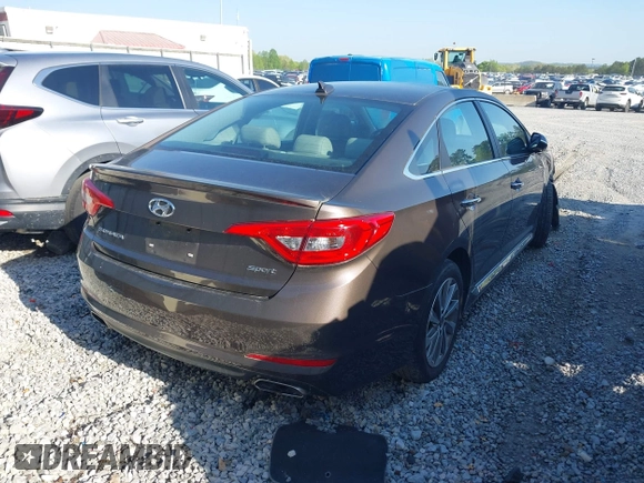 2016 Hyundai Sonata Sport with VIN 5NPE34AF0GH343444, listed as a IAAI auction lot 42034215 with 55,768 mi miles and . Bid and sale history available at DreamBid. Image 4.