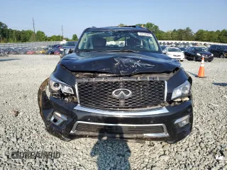 2017 Infiniti QX80 Signature Edition with VIN JN8AZ2NE3H9158323, listed as a Copart auction lot 59137865 with 150,849 mi miles and Salvage title. Bid and sale history available at DreamBid. Image 5.