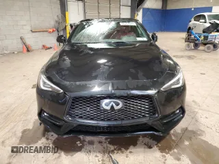 2018 Infiniti Q60 Red Sport 400 with VIN JN1FV7EL5JM630102, listed as a Copart auction lot 46364025 with Not Provided miles and Salvage Title. Bid and sale history available at carsss.com. Image 5.