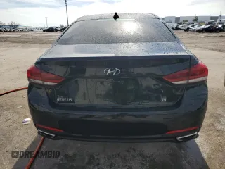 2016 Hyundai Genesis 3.8L with VIN KMHGN4JE7GU107868, listed as a Copart auction lot 42967975 with 128,620 mi miles and Salvage Title. Bid and sale history available at DreamBid. Image 6.