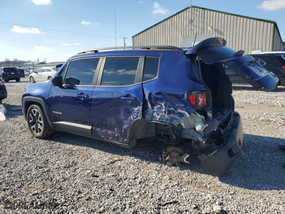 2018 Jeep Renegade Latitude with VIN ZACCJABB8JPJ20300, listed as a Copart auction lot 47834555 with 67,926 mi miles and Salvage Title. Bid and sale history available at carsss.com. Image 2.
