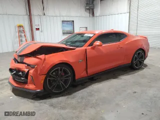 2018 Chevrolet Camaro 2LT with VIN 1G1FD1RSXJ0158137, listed as a Copart auction lot 72934124 with 47,249 mi miles and Salvage Title. Bid and sale history available at carsss.com. Image 1.