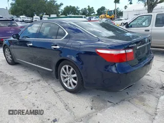 2007 Lexus LS 460 with VIN JTHBL46F675040713, listed as a IAAI auction lot 42624465 with 109,079 mi miles and . Bid and sale history available at DreamBid. Image 3.