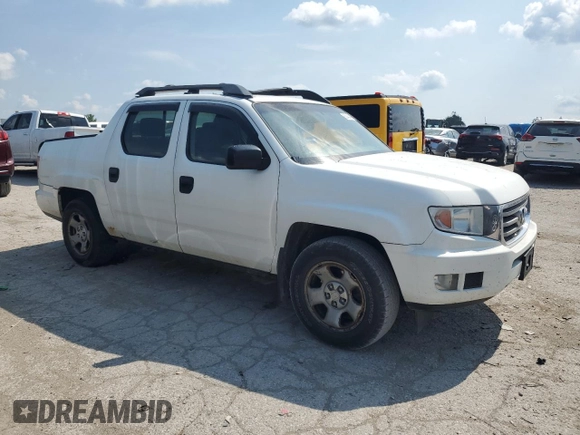 2012 Honda Ridgeline RT with VIN 5FPYK1F25CB451496, listed as a Copart auction lot 62484395 with 169,044 mi miles and Salvage title. Bid and sale history available at DreamBid. Image 4.