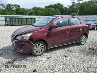 2024 Mitsubishi Mirage ES with VIN ML32AUHJ1RH001699, listed as a Copart auction lot 54004265 with 26,446 mi miles and Salvage title. Bid and sale history available at DreamBid. Image 1.