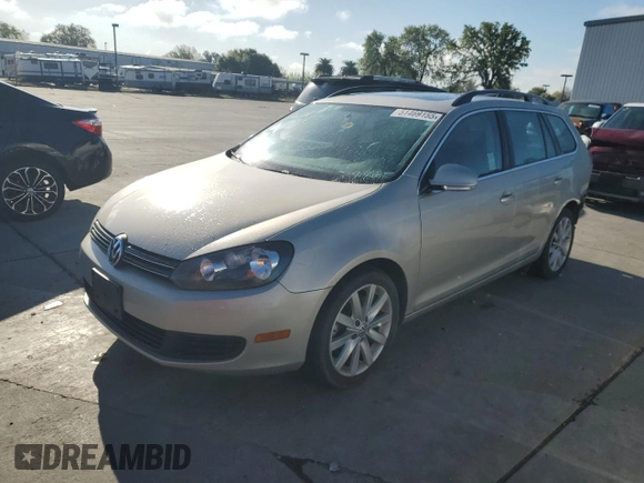 2012 Volkswagen Jetta SportWagen TDI w/Sunroof with VIN 3VWPL7AJ3CM713964, listed as a Copart auction lot 51469155 with 157,900 mi miles and Salvage Title. Bid and sale history available at carsss.com. Image 1.