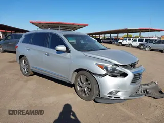 2015 Infiniti QX60 with VIN 5N1AL0MN7FC553099, listed as a IAAI auction lot 42094321 with 100,023 mi miles and . Bid and sale history available at DreamBid. Image 1.