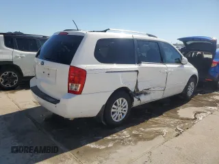 2012 Kia Sedona LX with VIN KNDMG4C75C6418908, listed as a Copart auction lot 75658454 with 203,375 mi miles and Salvage Title. Bid and sale history available at carsss.com. Image 3.