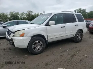 2005 Honda Pilot EX-L z VIN 2HKYF18705H553637, wystawiony jako Copart lot #53889834 z przebiegiem 190 470 mil mil oraz Szkoda całkowita • Salvage title. Historia ofert i sprzedaży dostępna na DreamBid. Obrazek 1.