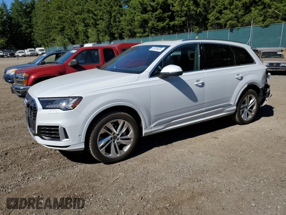 2023 Audi Q7 Premium with VIN WA1AXBF77PD016497, listed as a Copart auction lot 61918424 with 35,510 mi miles and Salvage title. Bid and sale history available at DreamBid. Image 1.