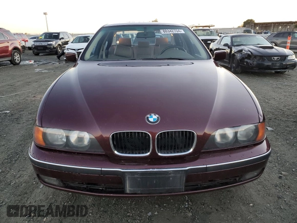 1997 BMW 5 Series 528iA with VIN WBADD6320VBW17056, listed as a Copart auction lot 80342704 with 160,709 mi miles and Salvage Title. Bid and sale history available at carsss.com. Image 5.