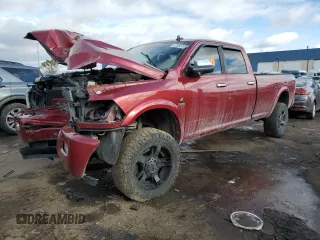2014 Ram 3500 Laramie with VIN 3C63R3JL3EG229411, listed as a Copart auction lot 42958205 with 110,642 mi miles and Salvage Title. Bid and sale history available at carsss.com. Image 1.