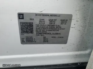2020 Chevrolet Traverse LT Leather with VIN 1GNEVHKW2LJ133971, listed as a Copart auction lot 44739015 with 63,074 mi miles and Salvage Title. Bid and sale history available at carsss.com. Image 13.