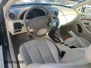 2007 Mercedes-Benz CLK-Class 3.5L with VIN WDBTK56F07F226982, listed as a Copart auction lot 76158714 with 0 mi miles and Salvage Title. Bid and sale history available at carsss.com. Image 8.