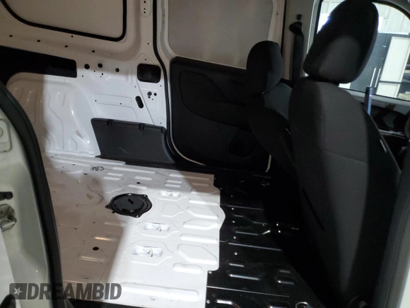 2022 Ram ProMaster City Cargo Tradesman with VIN ZFBHRFAB8N6Y66743, listed as a Copart auction lot 52385654 with 24,675 mi miles and Salvage Title. Bid and sale history available at DreamBid. Image 10.