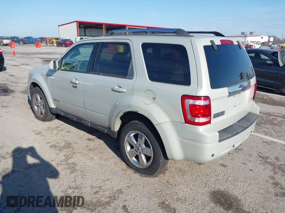 2008 Ford Escape Limited with VIN 1FMCU94188KA67157, listed as a IAAI auction lot 41890007 with 159,427 mi miles. Bid and sale history available at carsss.com. Image 3.