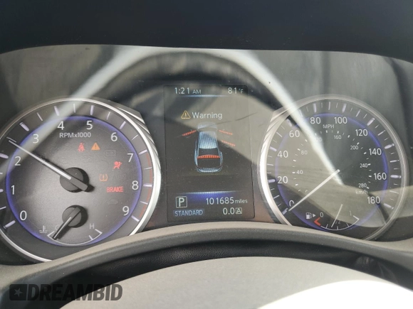 2017 Infiniti Q50 3.0t Premium with VIN JN1EV7AP4HM744493, listed as a Copart auction lot 54337105 with 101,685 mi miles and Clean Title. Bid and sale history available at carsss.com. Image 9.