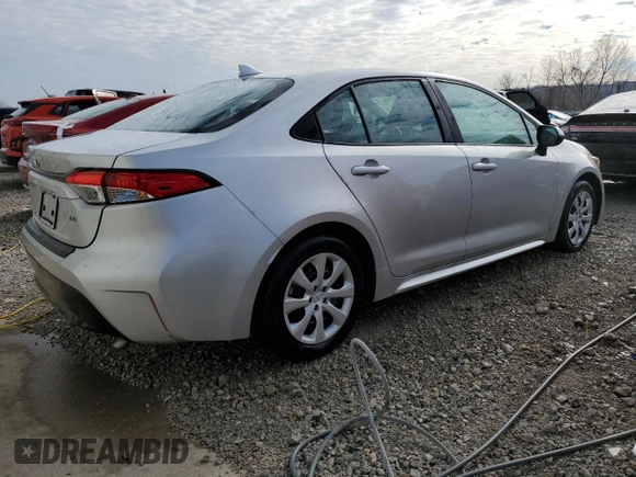 2024 Toyota Corolla LE with VIN 5YFB4MDEXRP186885, listed as a Copart auction lot 46605675 with 14,045 mi miles and Salvage Title. Bid and sale history available at carsss.com. Image 3.