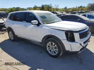 2022 Kia Telluride LX with VIN 5XYP2DHC1NG292886, listed as a Copart auction lot 50058115 with 51,235 mi miles and Salvage title. Bid and sale history available at DreamBid. Image 4.