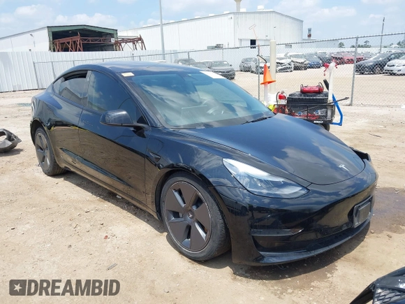 2023 Tesla Model 3 with VIN 5YJ3E1EA8PF454210, listed as a IAAI auction lot 42326822 with 43,200 mi miles and . Bid and sale history available at DreamBid. Image 1.