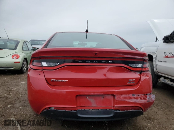 2014 Dodge Dart SXT with VIN 1C3CDFBB0ED716162, listed as a Copart auction lot 51711055 with 174,671 mi miles and Clean Title. Bid and sale history available at carsss.com. Image 6.