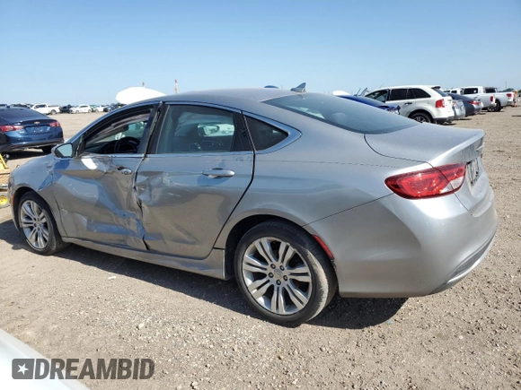 2015 Chrysler 200 Limited with VIN 1C3CCCAB1FN672686, listed as a Copart auction lot 52155565 with 117,710 mi miles and Salvage Title. Bid and sale history available at carsss.com. Image 2.