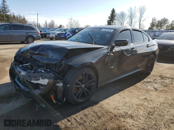 2020 BMW 3 Series 330i xDrive with VIN 3MW5R7J02L8B06976, listed as a Copart auction lot 46354815 with 78,329 mi miles and Salvage Title. Bid and sale history available at DreamBid. Image 1.