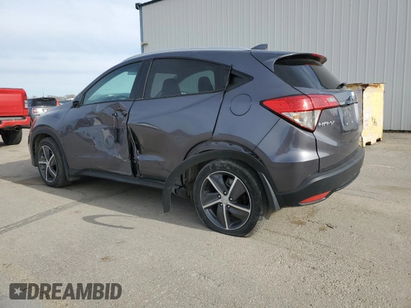2022 Honda HR-V EX with VIN 3CZRU6H55NM730502, listed as a Copart auction lot 47095415 with 39,791 mi miles and Salvage Title. Bid and sale history available at carsss.com. Image 2.