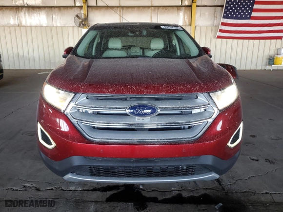 2017 Ford Edge Titanium with VIN 2FMPK3K86HBB43750, listed as a Copart auction lot 45764185 with 122,436 mi miles and Salvage Title. Bid and sale history available at carsss.com. Image 5.