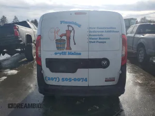 2017 Ram ProMaster City Cargo Tradesman with VIN ZFBERFAB3H6E71704, listed as a Copart auction lot 37967614 with Not Provided miles and . Bid and sale history available at DreamBid. Image 6.
