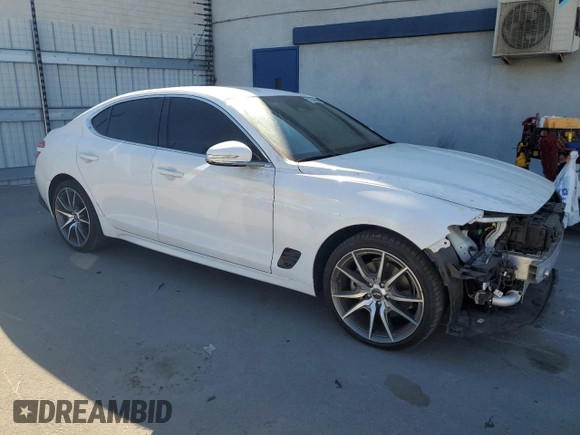 2023 Genesis G70 2.0T with VIN KMTG34TA7PU116513, listed as a Copart auction lot 78264654 with 18,776 mi miles and Salvage Title. Bid and sale history available at DreamBid. Image 4.