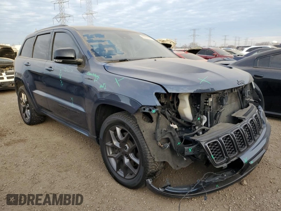2020 Jeep Grand Cherokee Limited X z VIN 1C4RJFBT8LC385518, wystawiony jako Copart lot #85032564 z przebiegiem 223 833 mil mil oraz Szkoda całkowita • Salvage title. Historia ofert i sprzedaży dostępna na DreamBid. Obrazek 4.