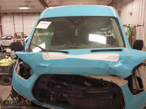 2017 Ford Transit with VIN 1FTYE2CM6HKA49363, listed as a IAAI auction lot 41084813 with Not Provided miles. Bid and sale history available at carsss.com. Image 13.
