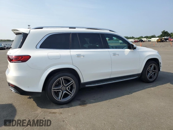 2023 Mercedes-Benz GLS 450 with VIN 4JGFF5KE7PA962374, listed as a Copart auction lot 65884414 with 35,091 mi miles and Salvage Title. Bid and sale history available at DreamBid. Image 3.