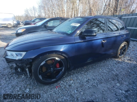 2019 Audi SQ5 Premium Plus with VIN WA1B4AFY3K2007154, listed as a Copart auction lot 82183923 with 76,753 mi miles and . Bid and sale history available at DreamBid. Image 1.