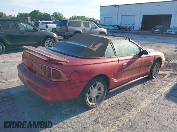 1998 Ford Mustang GT with VIN 1FAFP45X3WF201910, listed as a IAAI auction lot 41882210 with 96,415 mi miles. Bid and sale history available at carsss.com. Image 4.