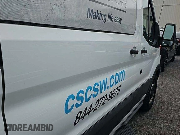2018 Ford Transit with VIN 1FTYE1YM9JKB51975, listed as a IAAI auction lot 42729136 with 48,562 mi miles and . Bid and sale history available at DreamBid. Image 13.