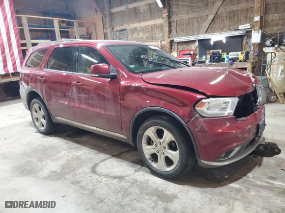 2015 Dodge Durango Limited with VIN 1C4RDJDG9FC826877, listed as a Copart auction lot 48802025 with 115,159 mi miles and Salvage Title. Bid and sale history available at carsss.com. Image 4.