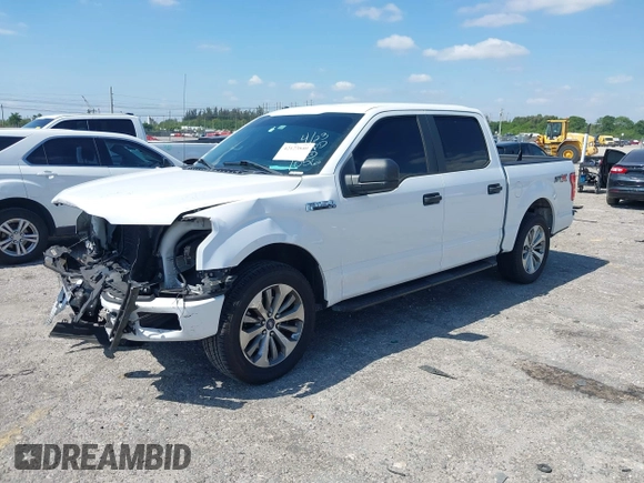 2018 Ford F-150 XL with VIN 1FTEW1CP8JKE91006, listed as a IAAI auction lot 42123840 with 76,806 mi miles and . Bid and sale history available at DreamBid. Image 18.