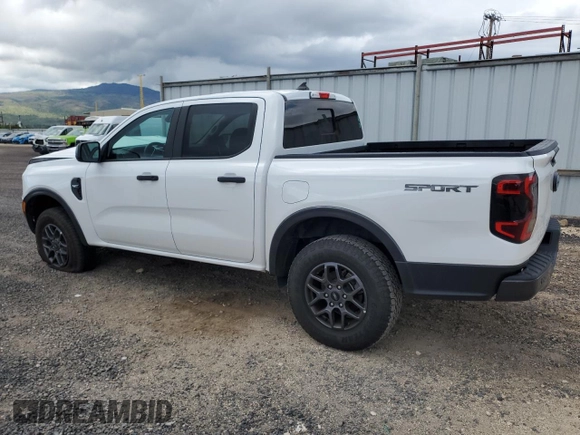 2024 Ford Ranger XLT with VIN 1FTER4GH7RLE28707, listed as a Copart auction lot 55295295 with 8,906 mi miles and Salvage title. Bid and sale history available at DreamBid. Image 2.